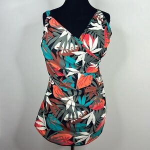 CALYPSO COVE Plus Size Swim Dress 16